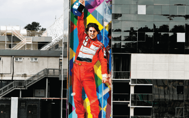 Ayrton Senna ganha mais uma bela homenagem de Eduardo Kobra em São Paulo